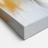 Geometric Abstract Wall Decor – Royal Motion in Gold & Blue