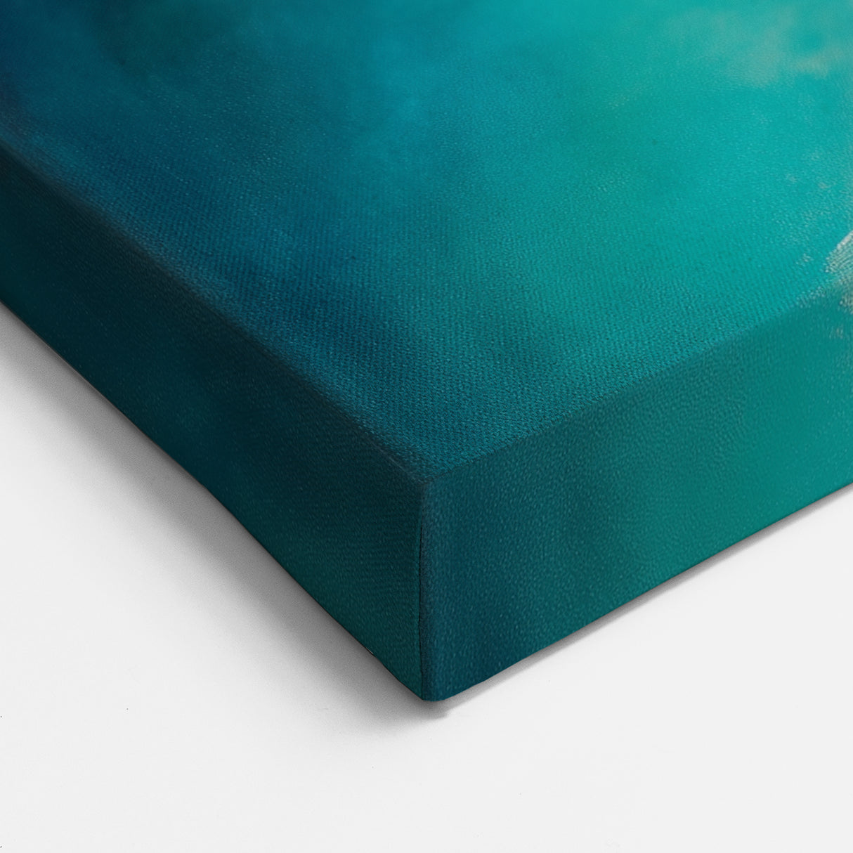 Colorful Abstract Wall Art – Coastal Drift in Turquoise & Sand