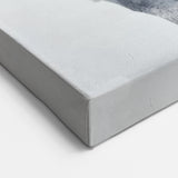 Minimalist Abstract Wall Art – Layered Terrain in Black & Beige