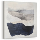 Modern Abstract Wall Art – Neutral Layers in Black, Beige & Gray