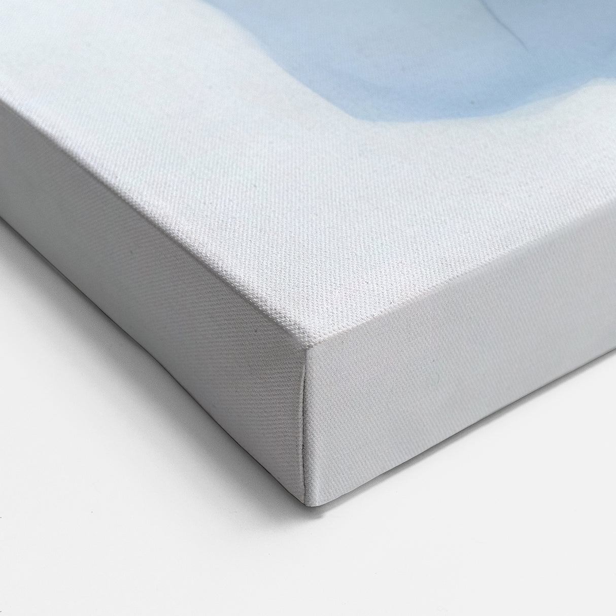 Minimalist Abstract Wall Art – Cloud Bloom in Gray, Blue & White