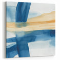 Modern Abstract Wall Art – Coastal Brushstroke Harmony
