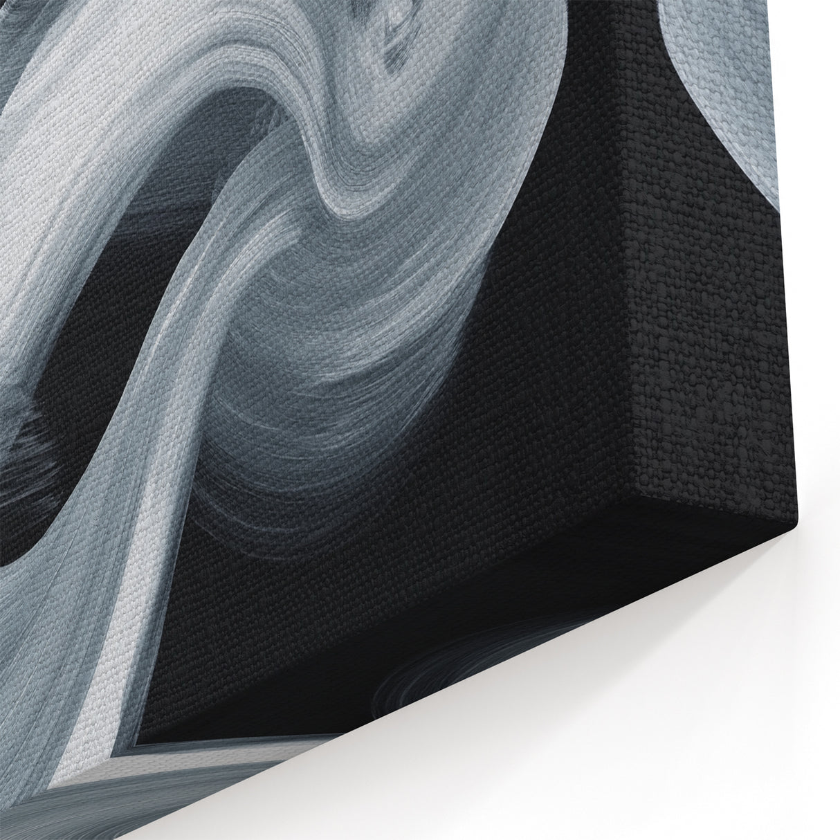Minimalist Abstract Wall Art – Monochrome Motion Swirl