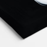 Minimalist Abstract Wall Art – Monochrome Motion Swirl