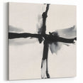 Contemporary Abstract Canvas – Minimal Cross Expression