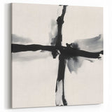 Contemporary Abstract Canvas – Minimal Cross Expression