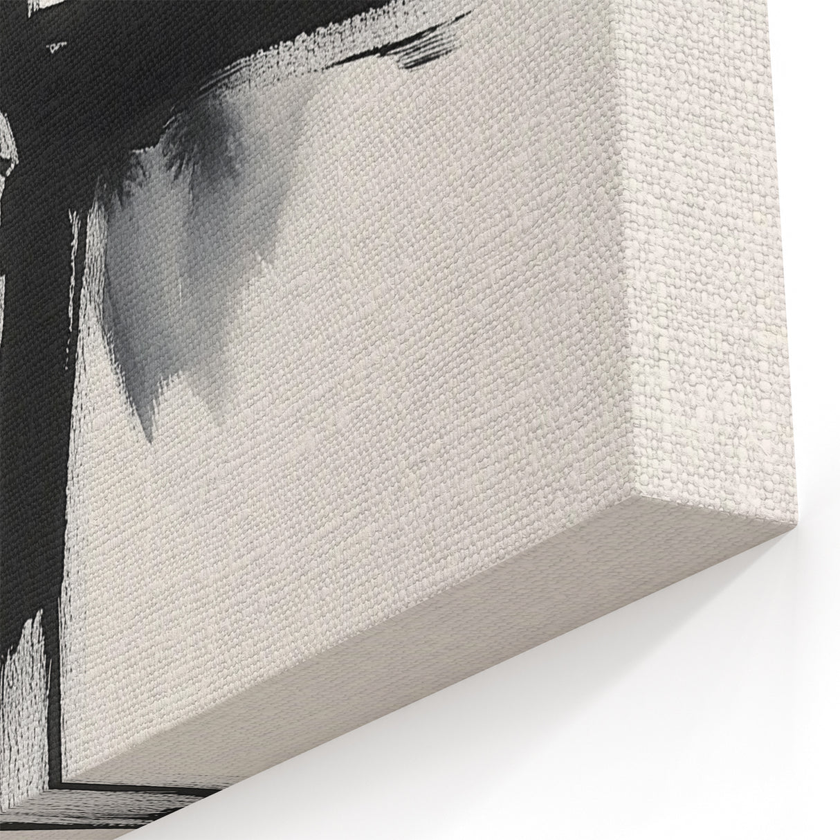 Contemporary Abstract Canvas – Minimal Cross Expression