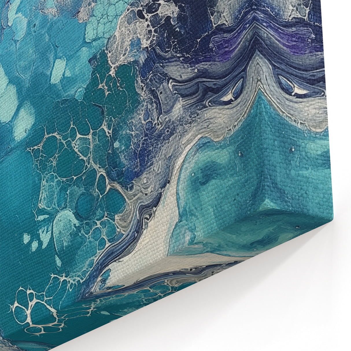 Colorful Abstract Wall Art – Oceanic Fluid Dreamscape