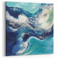 Fluid Acrylic Wall Decor – Coastal Tide Abstraction