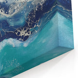 Fluid Acrylic Wall Decor – Coastal Tide Abstraction