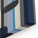 Modern Abstract Wall Art – Vertical Capsule Geometry