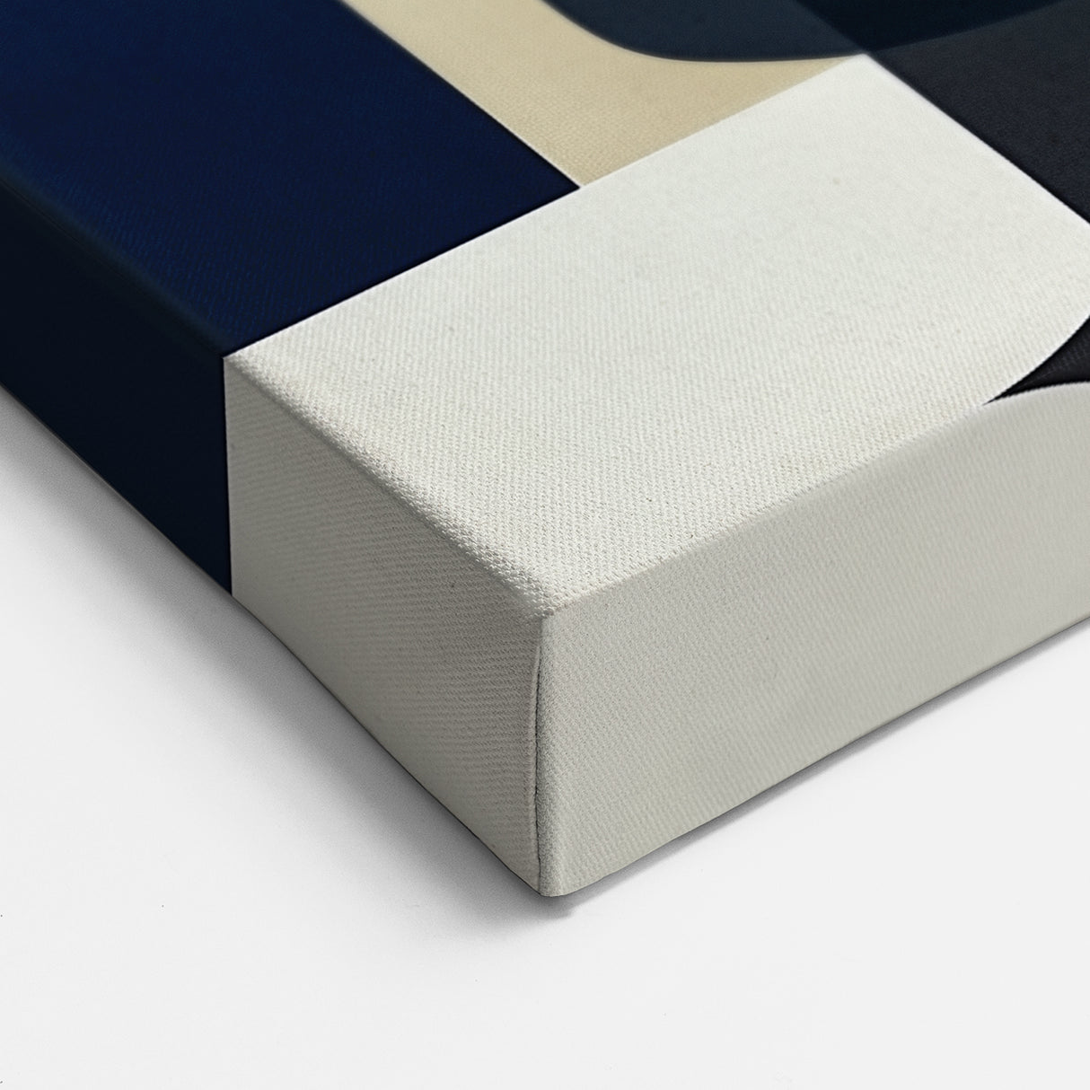 Modern Abstract Wall Art – Vertical Capsule Geometry