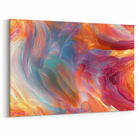 Colorful Abstract Wall Hangings – Swirling Expressionist Texture