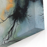 Abstract Fluid Canvas Art – Branching Currents in Misty Glow