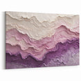 Large Abstract Wall Decor – Textured Lavender & Blush Layers