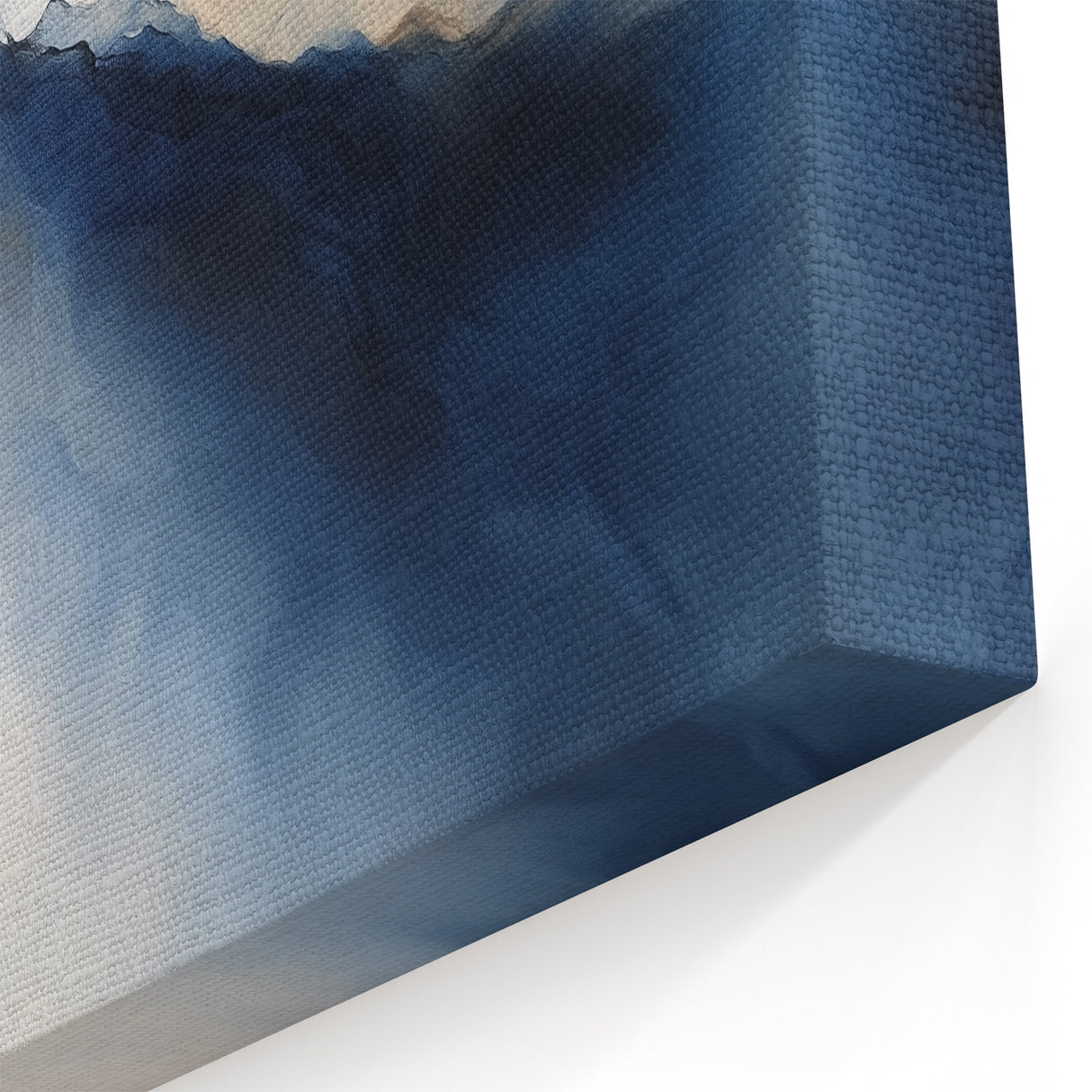 Modern Abstract Wall Art – Blue Beige Flow for Contemporary Decor