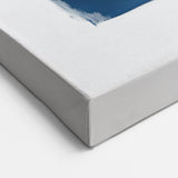 Minimalist Abstract Wall Art – Navy, Gray & Gold Geometric Brushstrokes