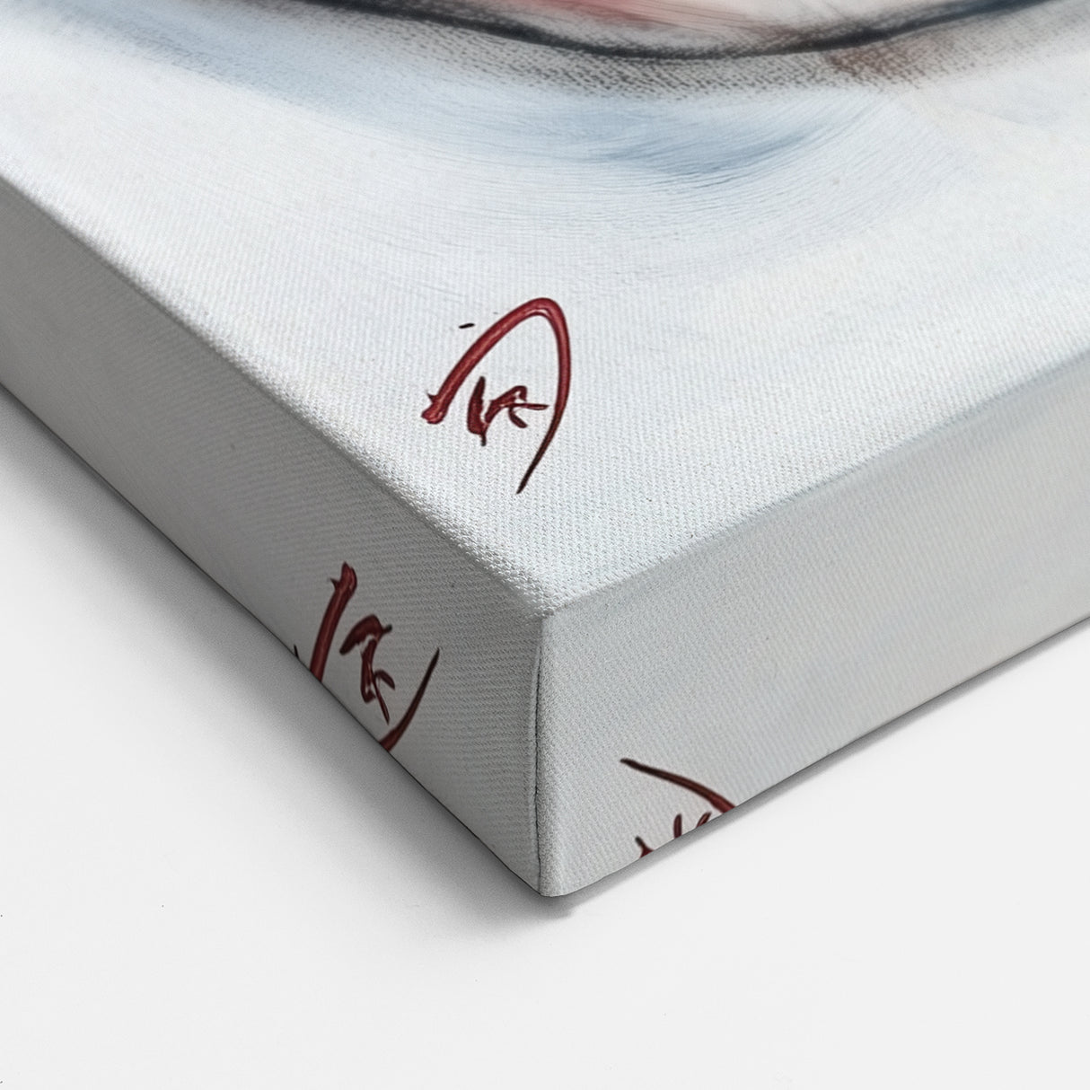 Fluid Abstract Wall Art – Navy, White & Gold with Textured Details