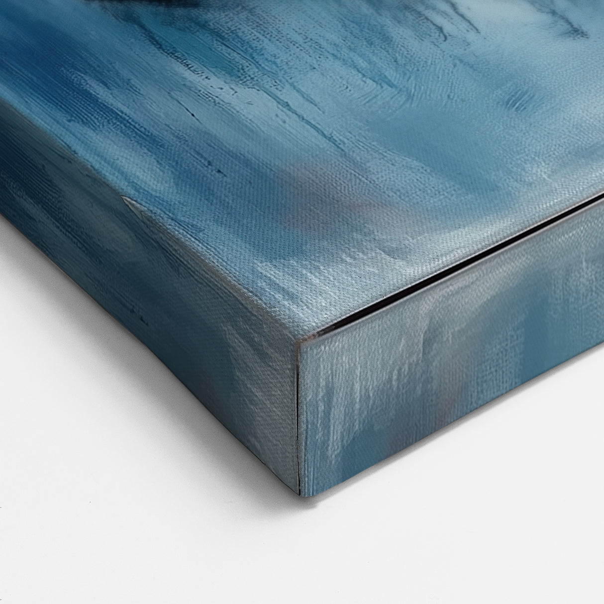 Colorful Abstract Wall Art – Navy, Gold & Red Modern Flow Design