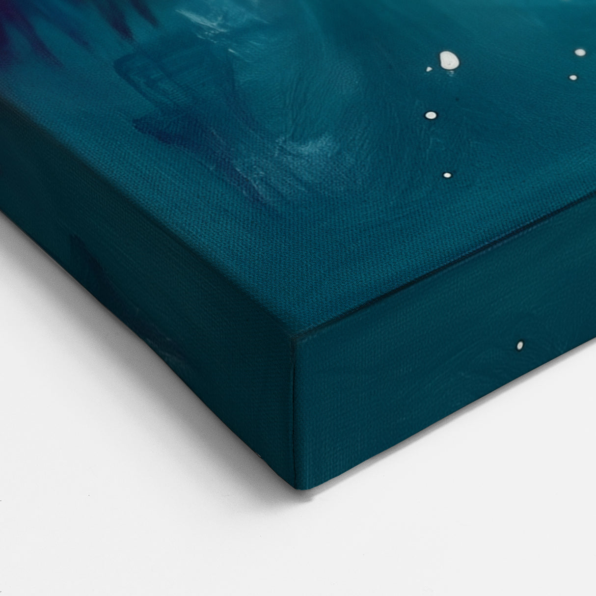 Contemporary Fluid Art – Teal and Violet Swirl with Abstract Energy