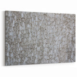 Modern Abstract Canvas Prints with Textured Petal Pattern – Neutral Art