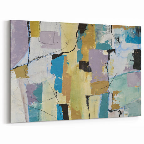 Muted Block Composition – Modern Abstract Canvas Prints