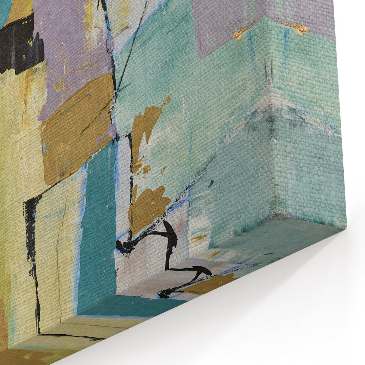 Muted Block Composition – Modern Abstract Canvas Prints