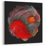 Swirling Red Orbit – Colorful Abstract Wall Hangings for Home