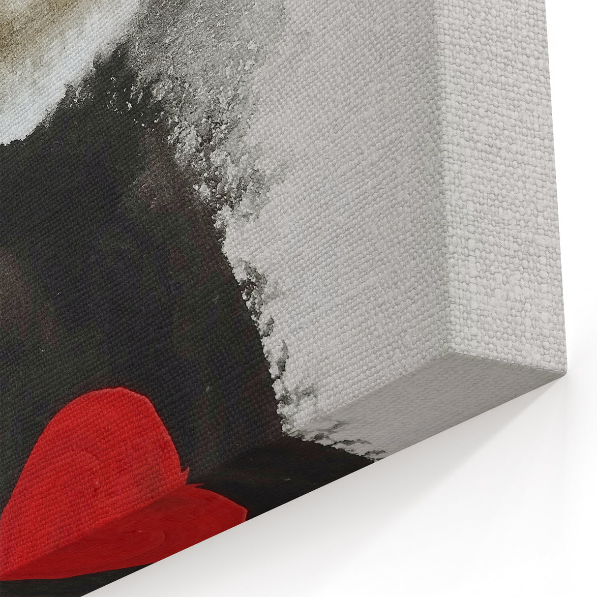 Minimal Ink Swirl Balance – Large Abstract Wall Decor for Calm Spaces