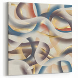 Ribbon Flow Elegance – Modern Abstract Canvas Prints for Interiors