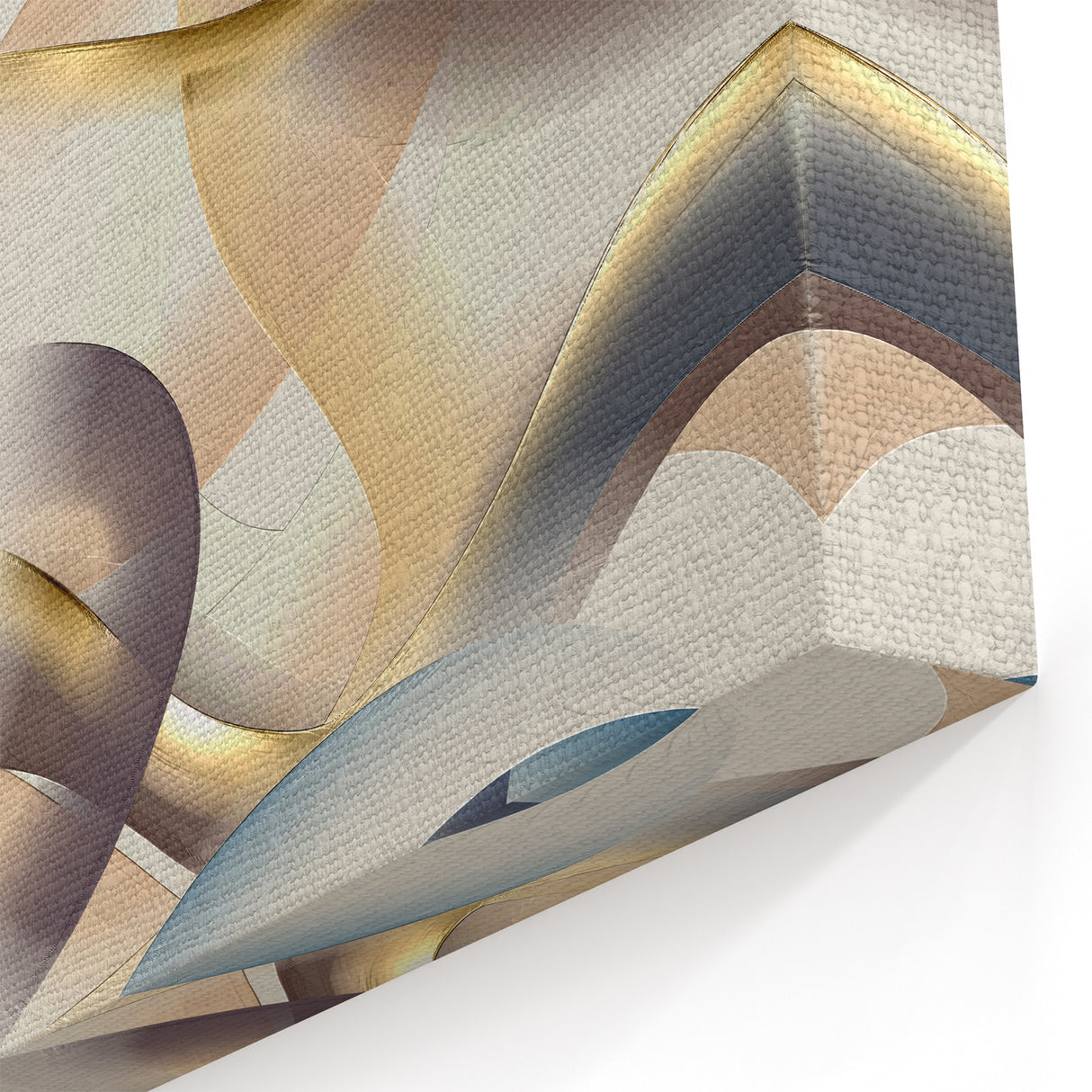 Ribbon Flow Elegance – Modern Abstract Canvas Prints for Interiors