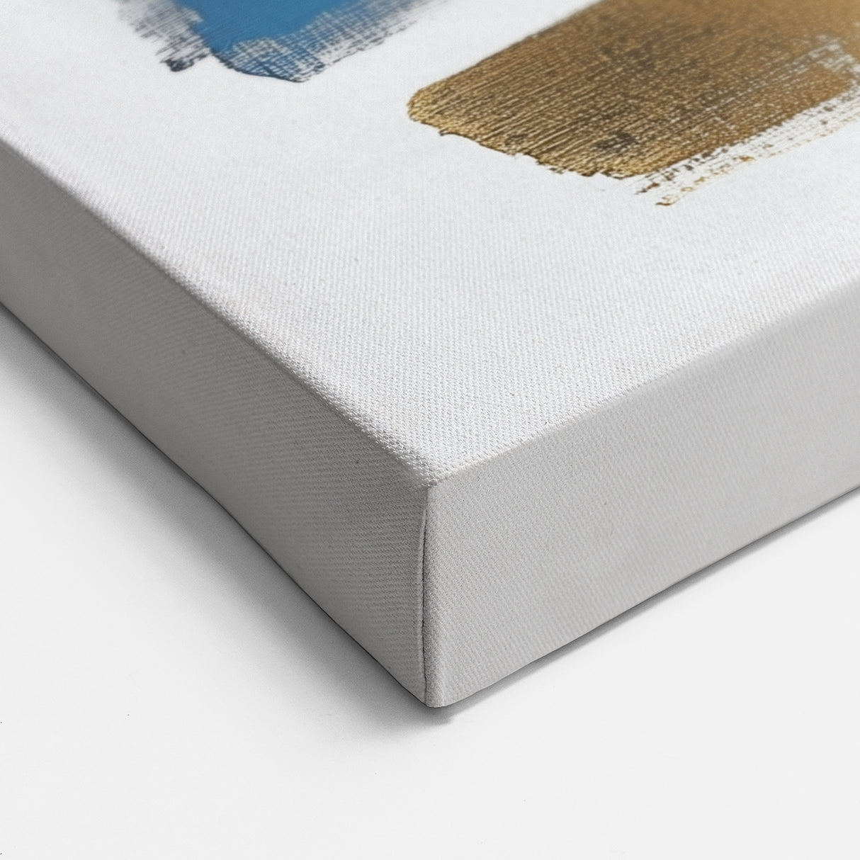 Geometric Abstract Wall Decor – Navy, Black, and Gold Stripes