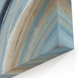 Sweeping Motion Blues – Modern Abstract Canvas Prints in Earth Tones
