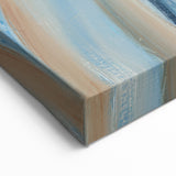 Sweeping Motion Blues – Modern Abstract Canvas Prints in Earth Tones
