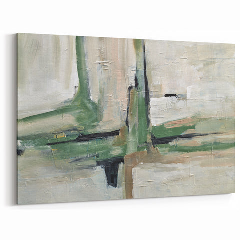 Minimal Sage Balance – Geometric Abstract Art Prints for Interiors