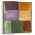 Contemporary Abstract Canvas – Retro Blocks in Earthy Tones