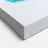 Fluid Abstract Art Collection – Teal, Gold, and Aqua Swirl Motion