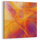 Colorful Abstract Wall Art – Yellow, Orange, and Violet Light Flow