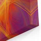 Colorful Abstract Wall Art – Yellow, Orange, and Violet Light Flow
