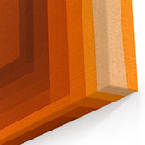 Geometric Abstract Wall Decor – Radiant Orange Concentric Art