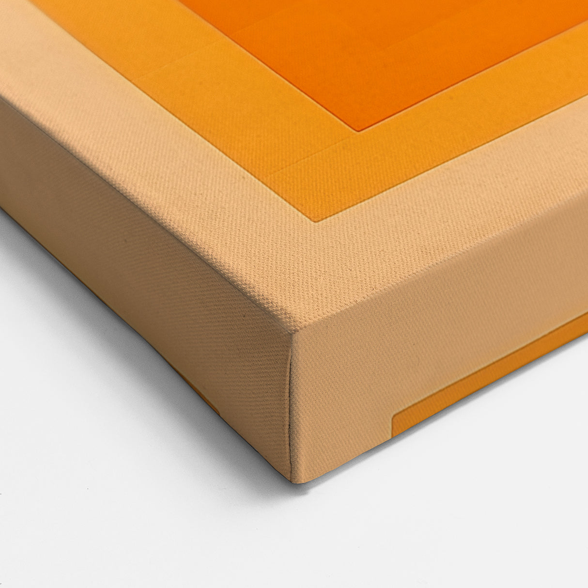 Geometric Abstract Wall Decor – Radiant Orange Concentric Art