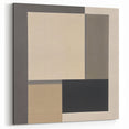 Contemporary Abstract Canvas – Neutral Block Geometry Design
