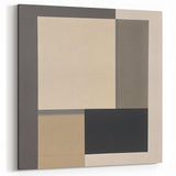 Contemporary Abstract Canvas – Neutral Block Geometry Design