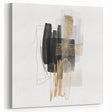 Abstract Geometric Framed Art – Minimalist Wall Art in Black & Gold