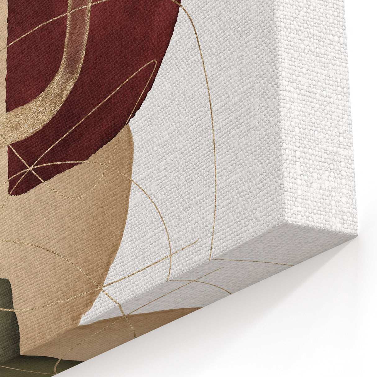 Geometric Minimalist Abstract Wall Art – Modern Earth Tone Design