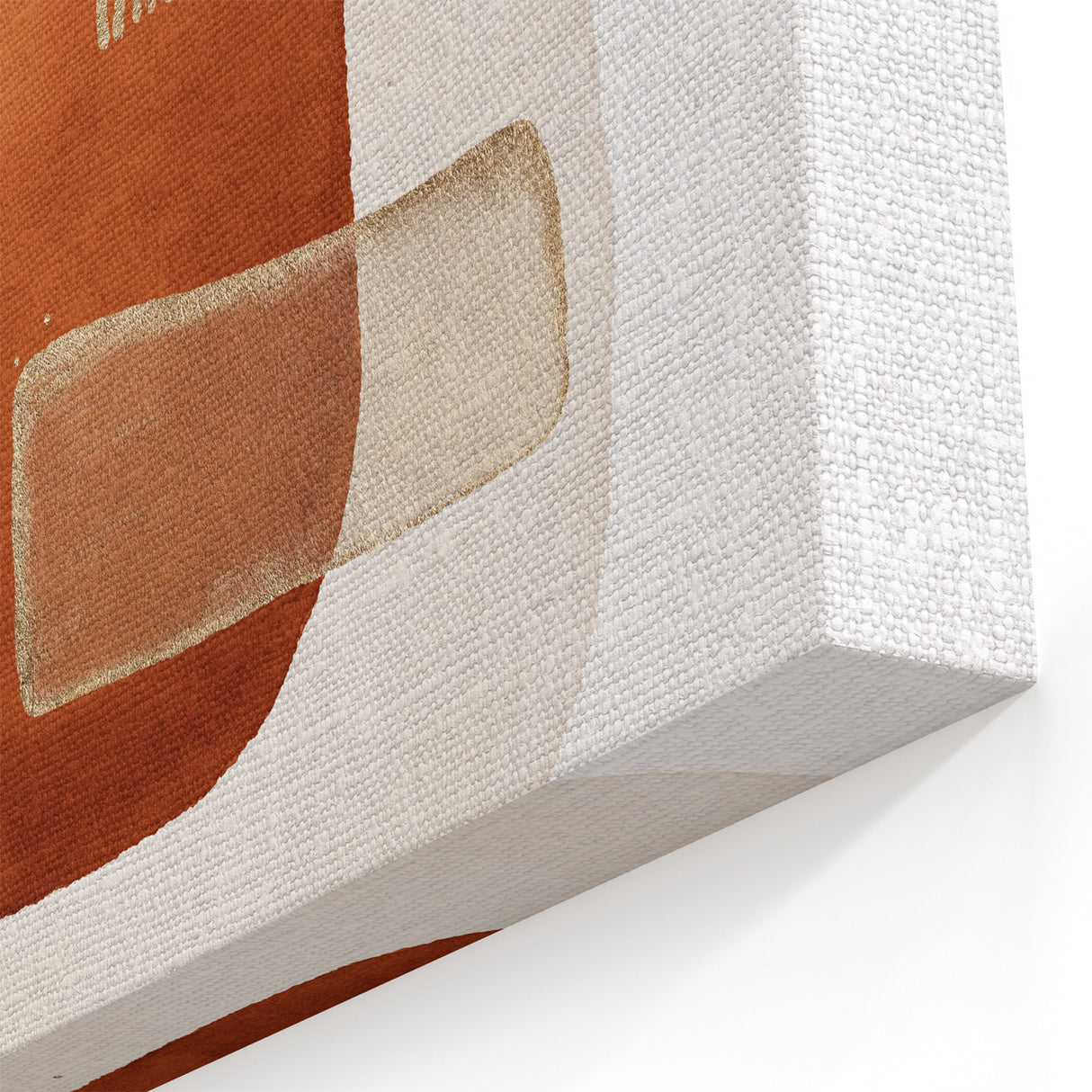 Abstract Geometric Framed Art – Minimalist Wall Art in Earth Tones