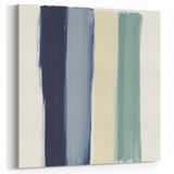 Minimalist Abstract Wall Art – Navy, Sage, and Neutral Strokes