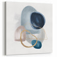 Minimalist Abstract Canvas Prints – Navy & Teal Geometric Wall Art