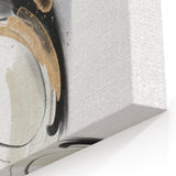Minimalist Wall Art for Modern Interiors – Abstract Gold & Black Print