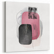 Minimalist Abstract Canvas Prints – Blush Pink & Black Wall Art